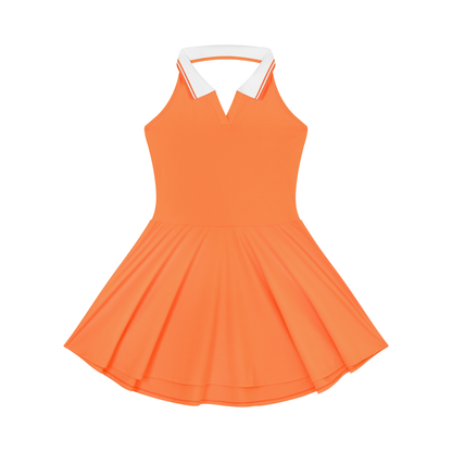Loki & Ivy Collared Halter Tennis Dress
