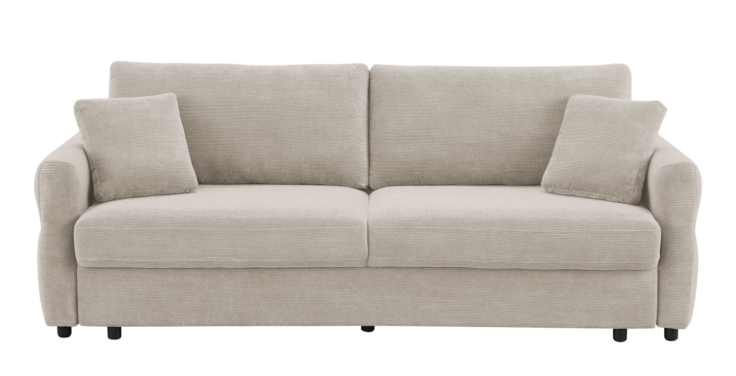 Haran Fabric Pull-Out Sleeper with Storage