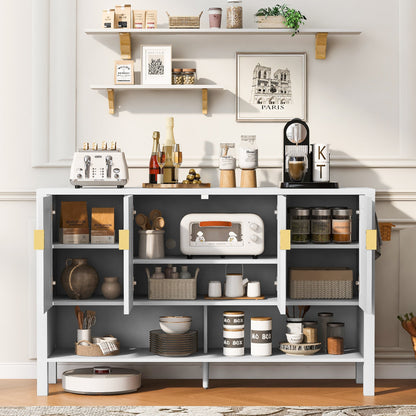 U_STYLE 55.1'' Storage Sideboard with 4-Doors