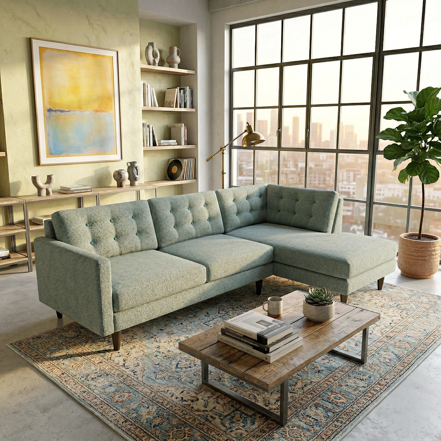 Talmadge Sectional – Made in USA, Custom Fabric Options