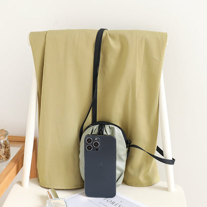 Adorable Mini Mobile Phone Bag for Females – Trendy Versatile Nylon Shopping Small Crossbody Bag