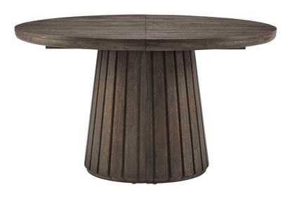 Kavanaugh - Round Dining Table - Weathered Kona Brown