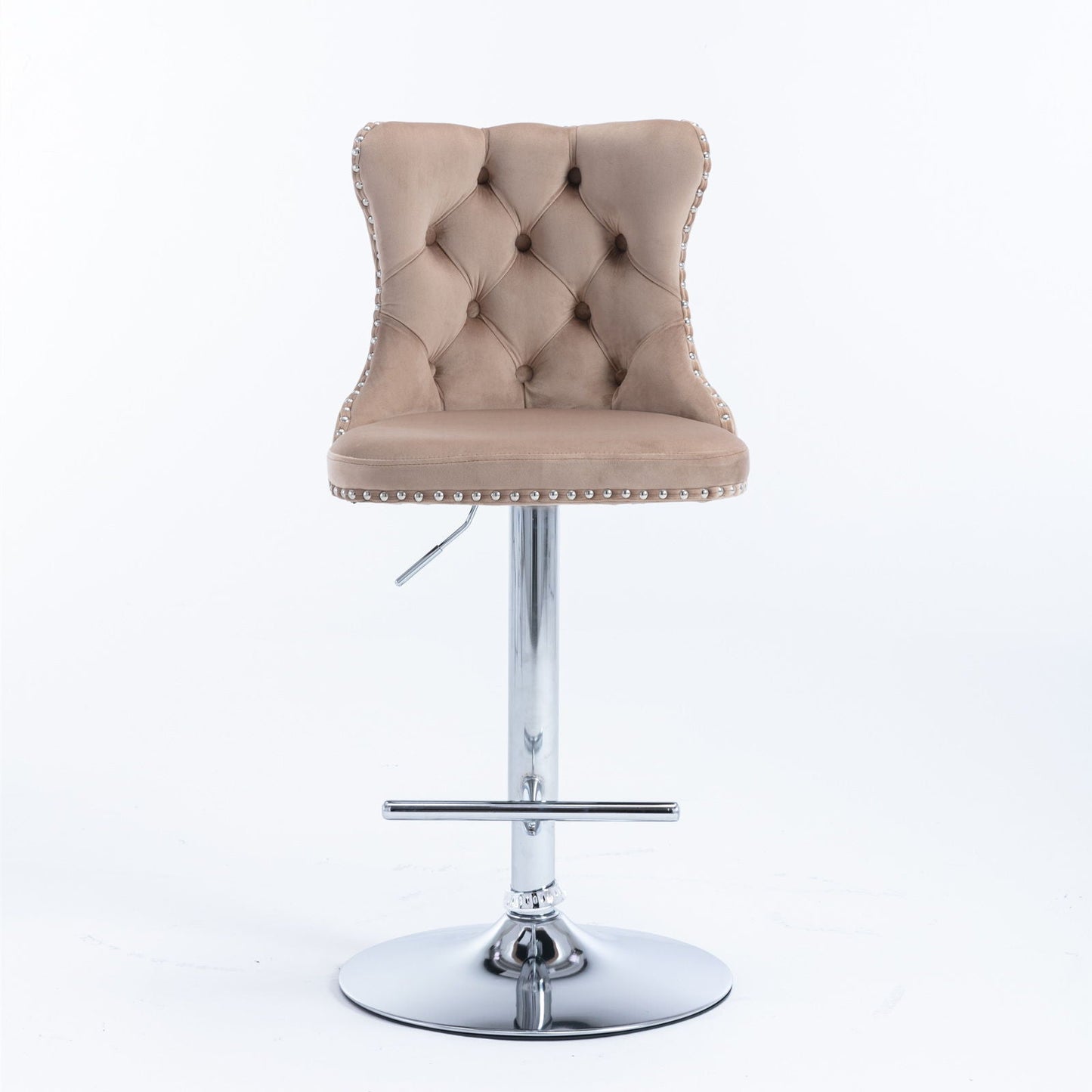 Swivel Adjustable Height Barstools Set of 2