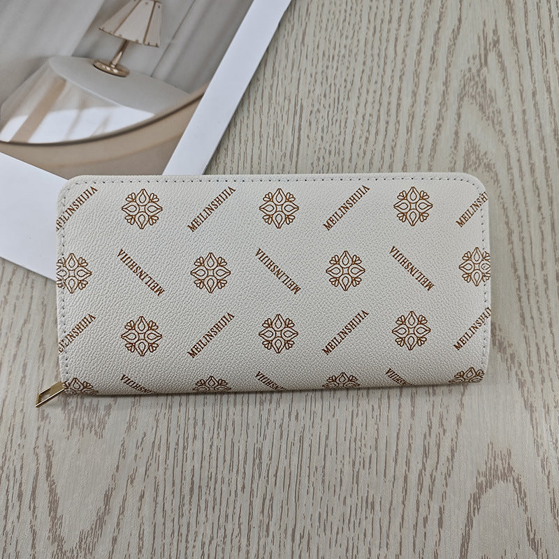 Simple And Stylish Single-zip Multi-cardholder Coin Purse