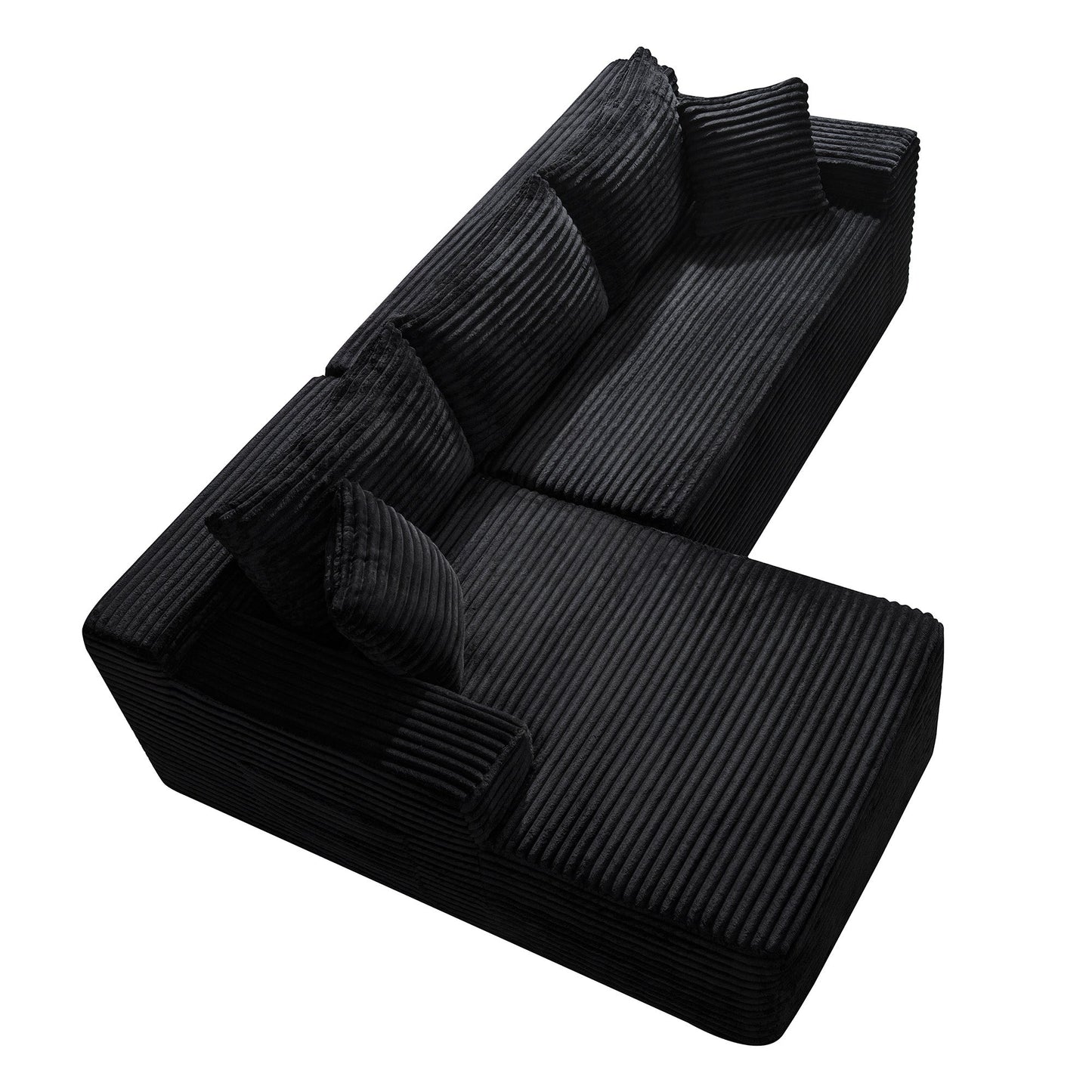 94.5" Cloud Modular Sectional Sofa Couch with L-Shape Chaise