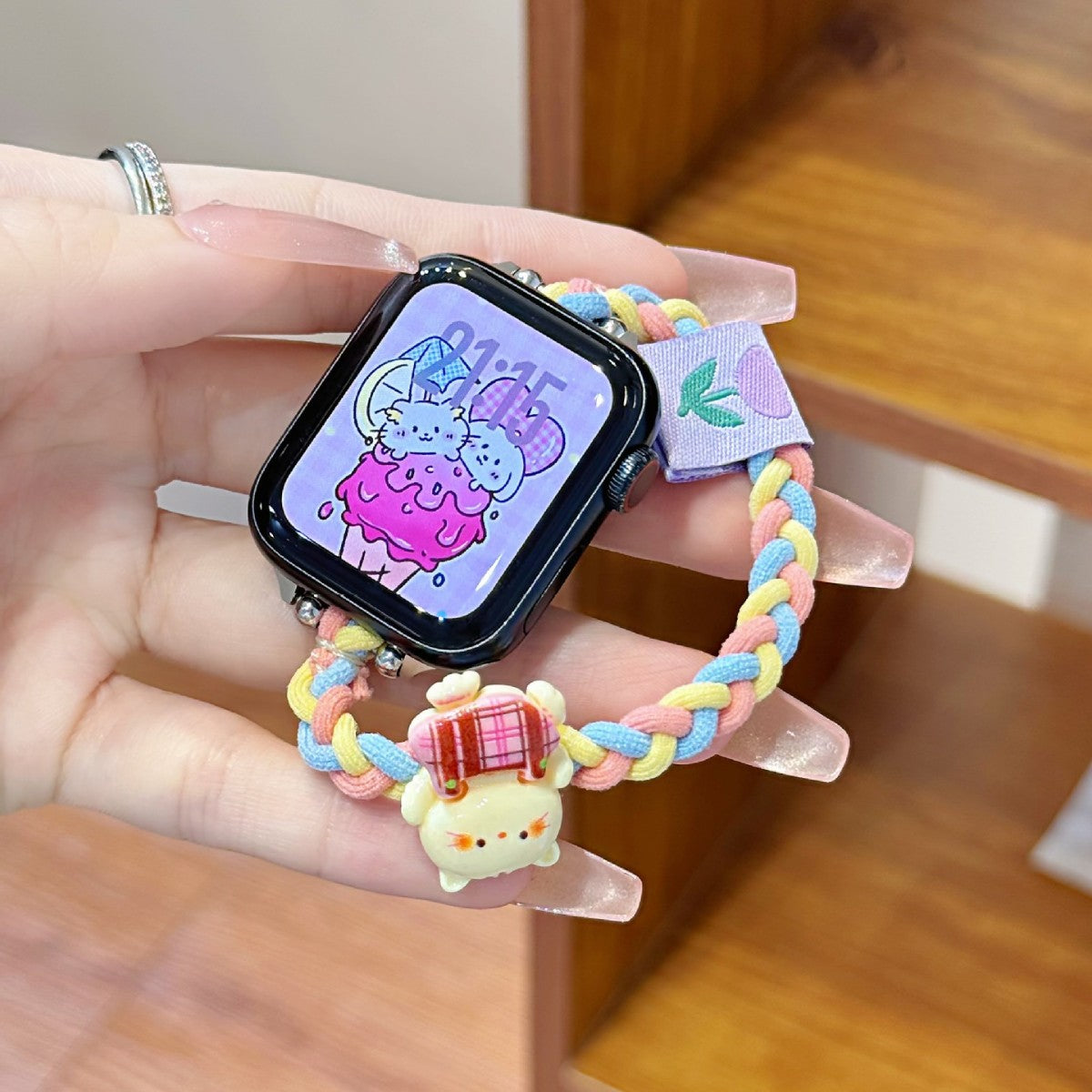 Creative Knitted Cartoon Hair Tie Watch Strap