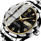Mens Watch Leather Strap Quartz Movement