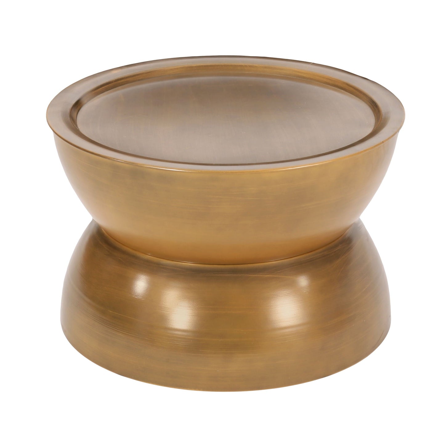 Sparling Modern Iron Hourglass Coffee Table