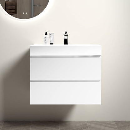 Alice - Bathroom Vanity With Large Storage, Sink, Wall Mounted