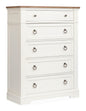 Kingston - Drawer Chest - Whisper White And Cerused Nutmeg