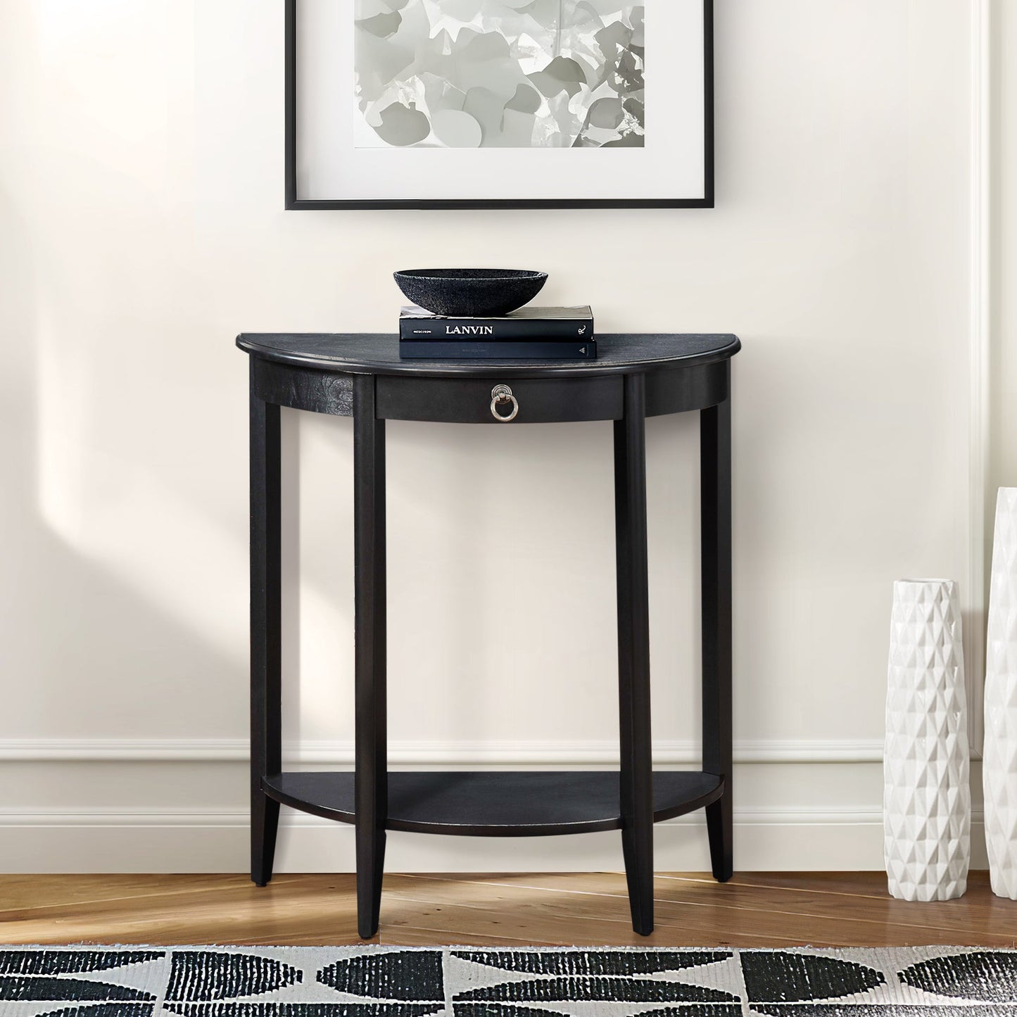 Justino II Half Moon Console Table