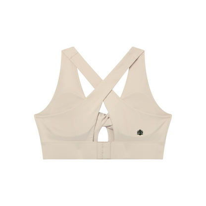 Loki & Ivy Women's Twist Front V-Neck Sports Bra