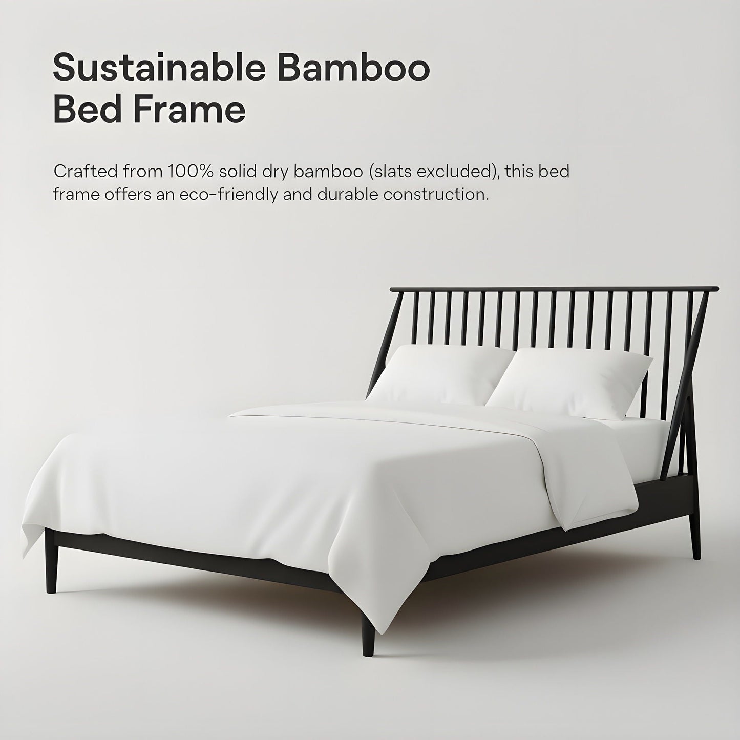 Bohemian Platform Bed With Tall Headboard