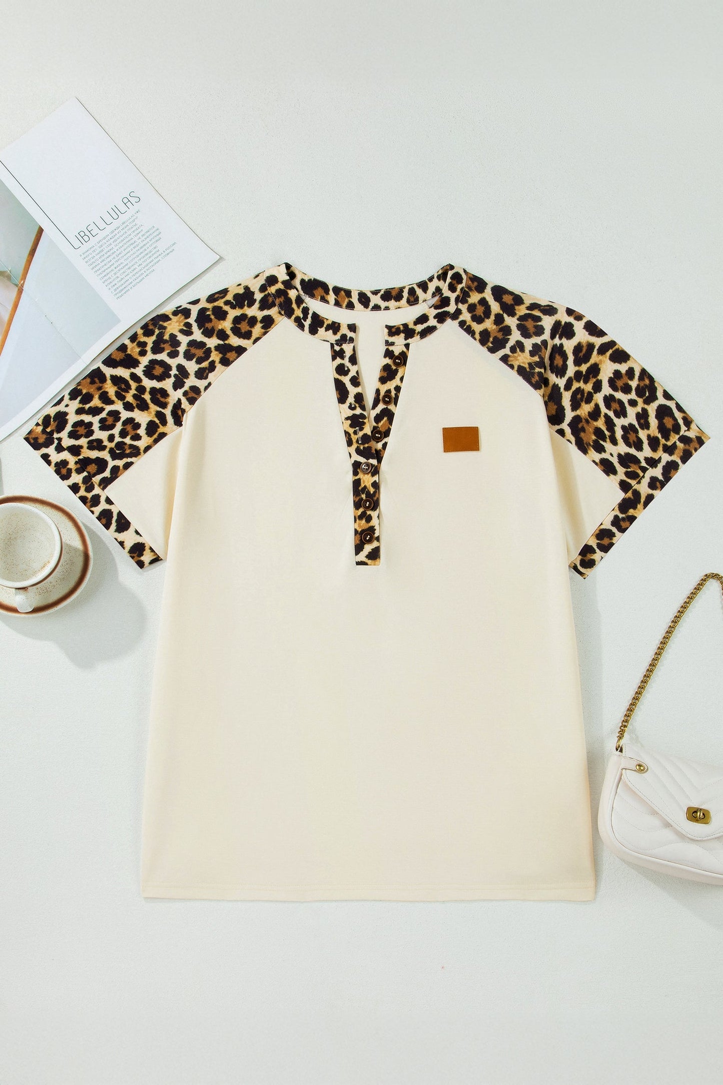 Amari Contrast Patchwork Polo PLUS Tee