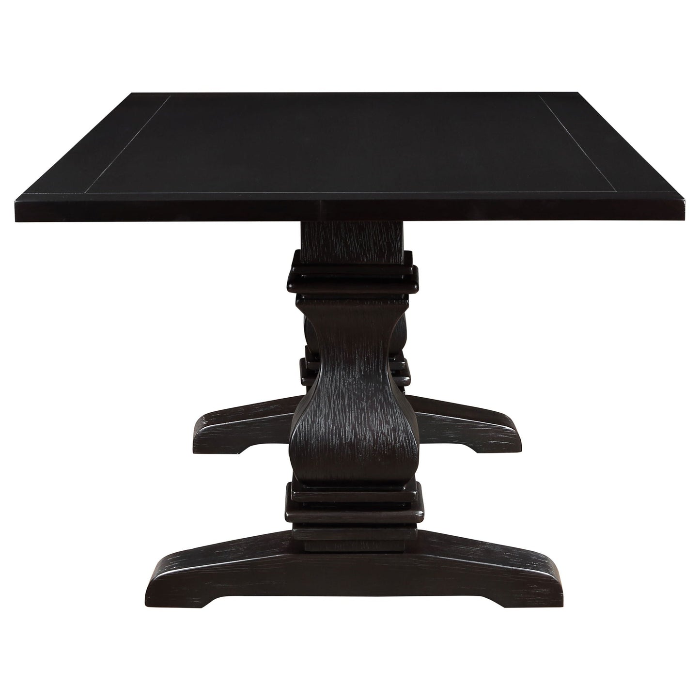 Villeneuve - Rectangular Double Pedestal Dining Table - Rustic