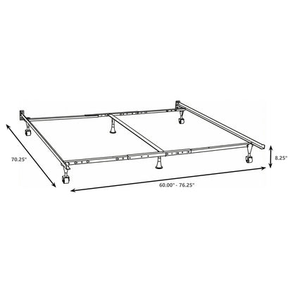 Kerns Queen or Eastern King or Cal King Bed Frame Black