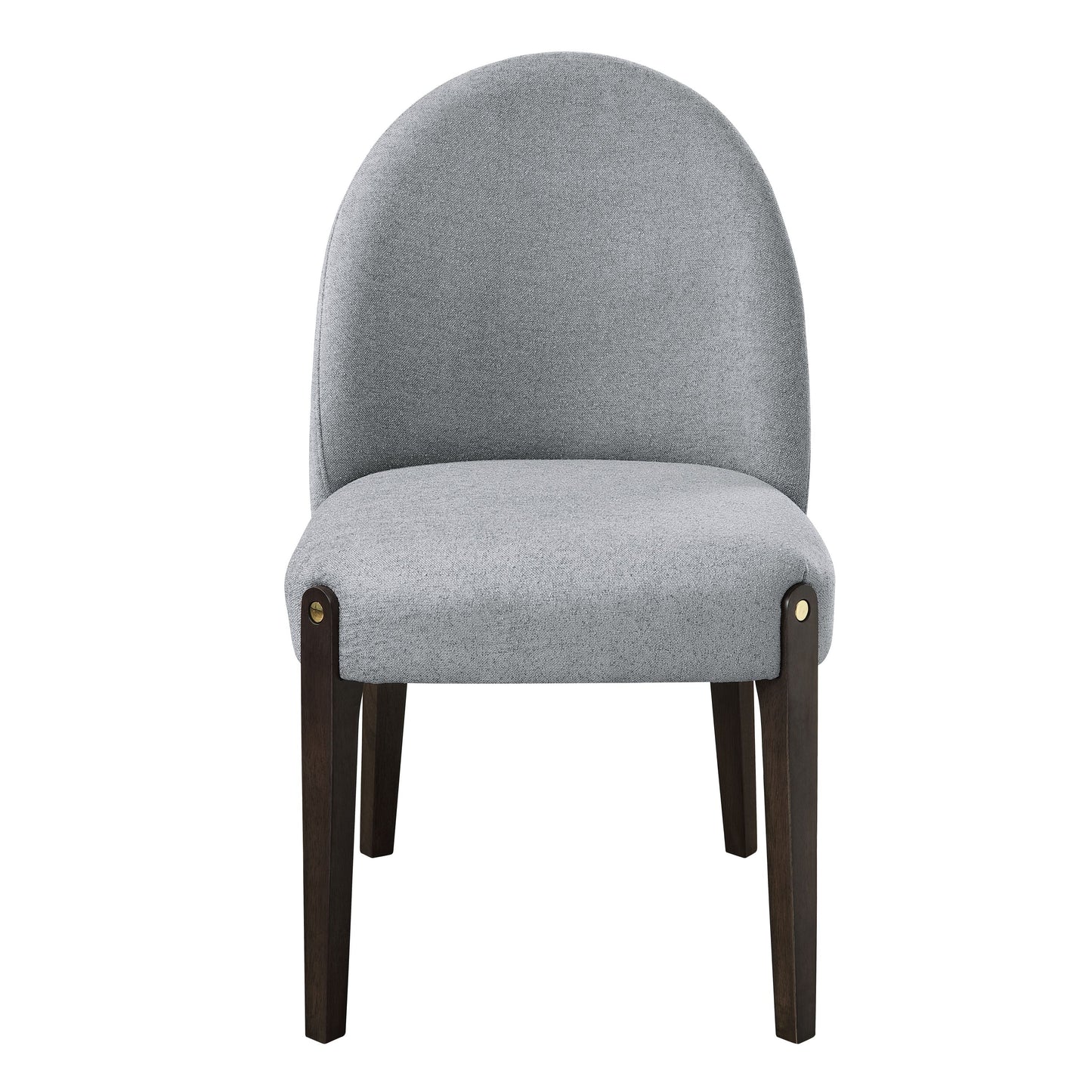 Clayten Gray Fabric and Espresso Finish Dining Chair (Set of 2)