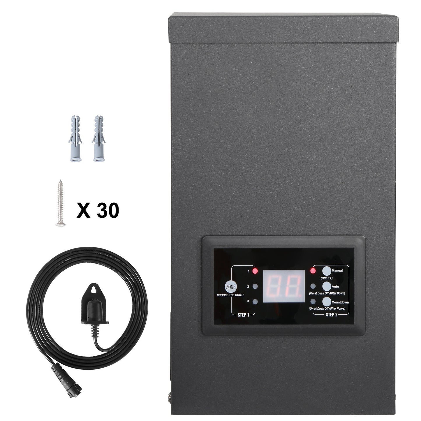 300W Low Voltage Landscape Transformer with Timer and Photocell Sensor