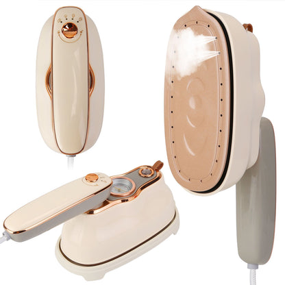 1200W Foldable Handheld Clothes Iron Steamer with Wet Dry Ironing Mode Portable Garment Steamer Travel Clothing Wrinkles Remover With Temperature Disp