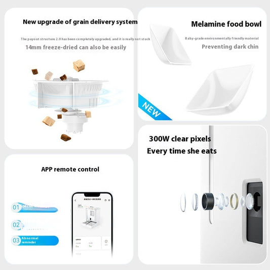 Wireless Smart Video Automatic Pet Feeder
