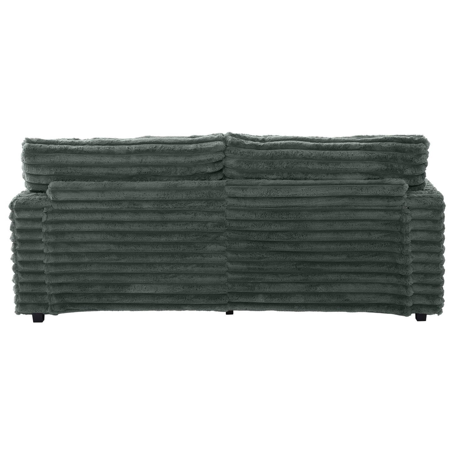 Oversized Double Chaise Lounge Sofa Bed With USB Ports And Cup Holders
