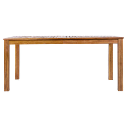 TOPMAX Patio Wooden Dining Table, 67"L Rectangular