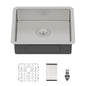 Modern Undermount Stainless Steel Kitchen Sink 16 Gauge, Deep Single Bowl