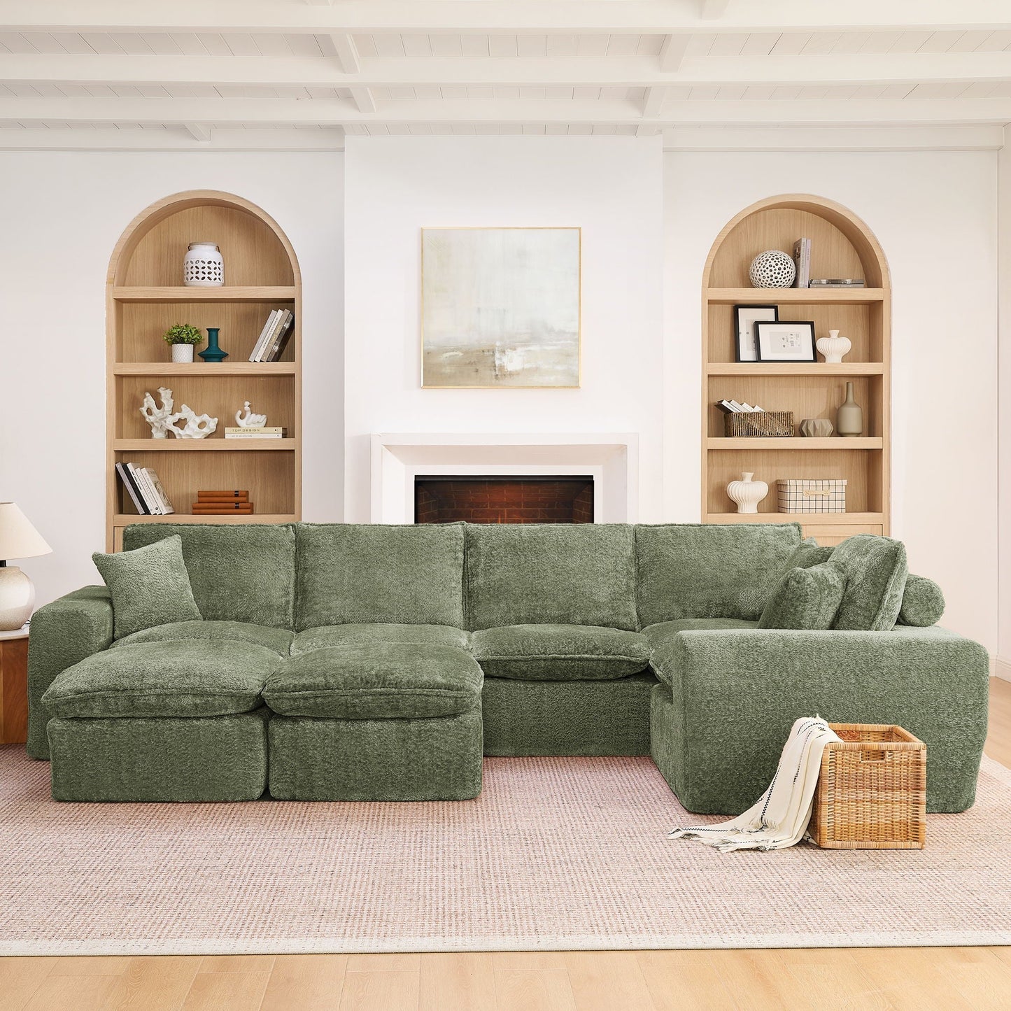 Sectional Sofa With Moveable Ottoman