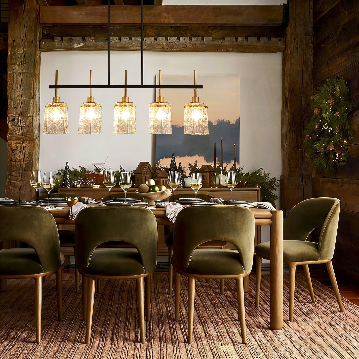 Modern Farmhouse 5-Light Dining Room Chandelier