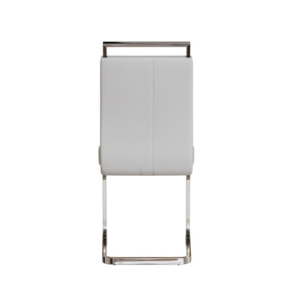 Modern Dining Chairs With Padded Seat, High Back