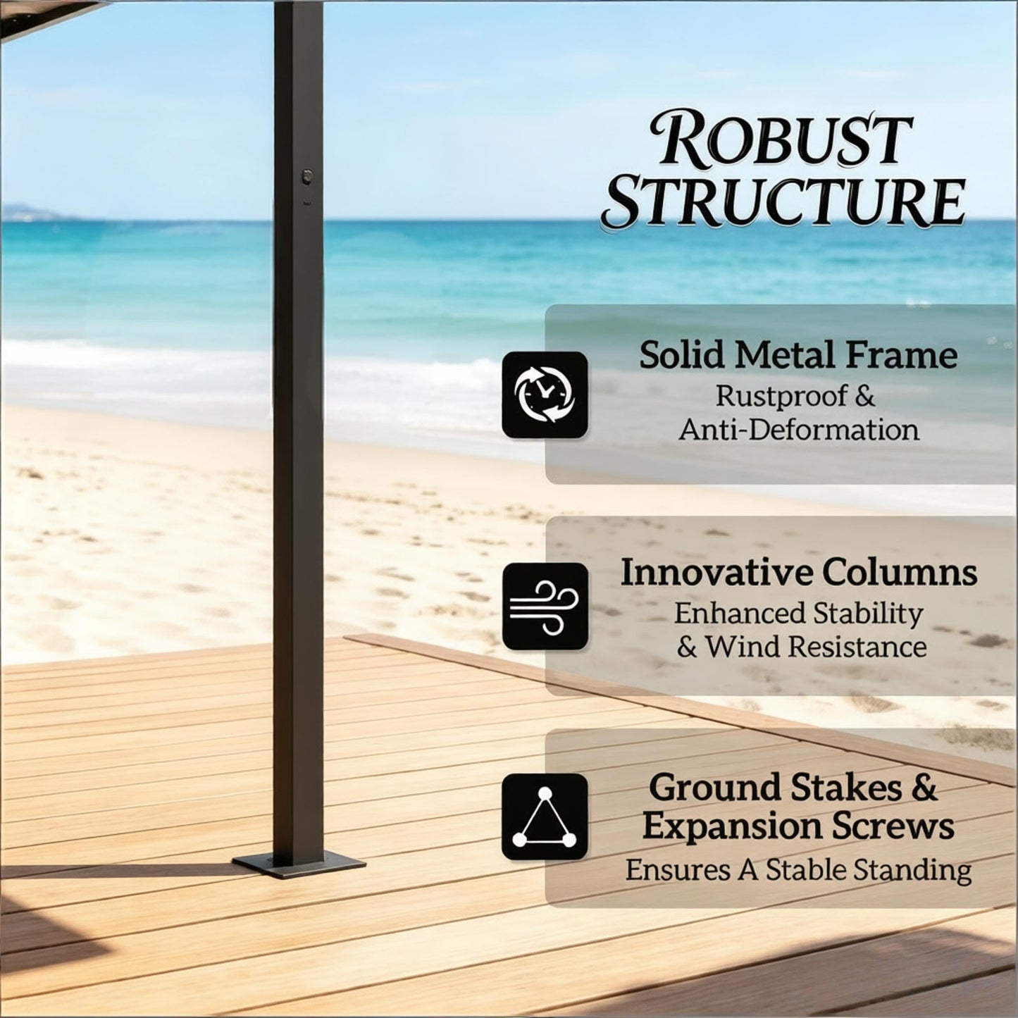 Double-Tiered Barbecue Gazebo Shelter