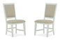 Heron Cove - Step Up Side Chair With Upholstered Seat & Back (Set of 2) - Chalk White