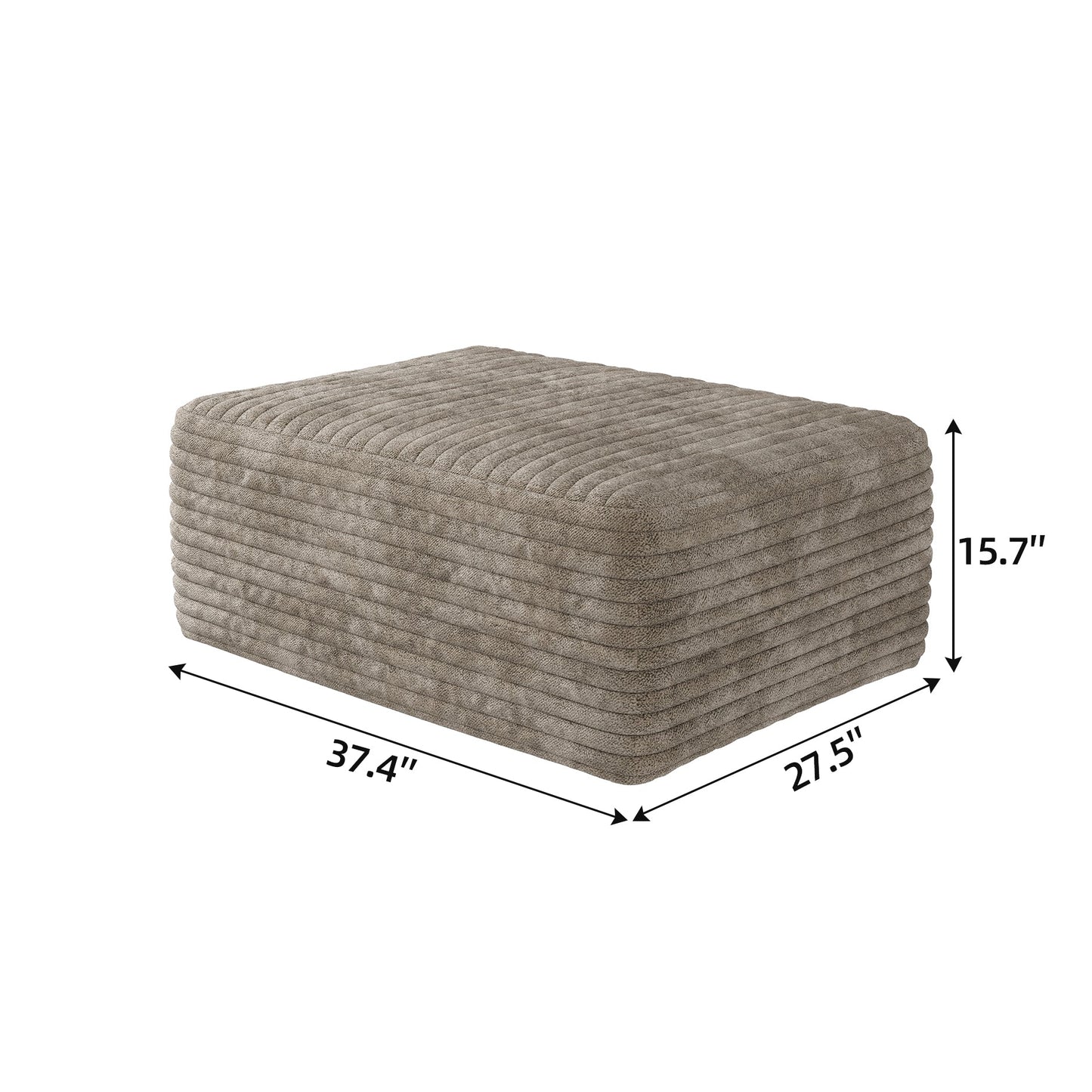 37.40" Sofa Ottoman - No Assembly Required