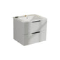 Modern Wall Mounted Floating Bathroom Vanity With Sink And Drawers