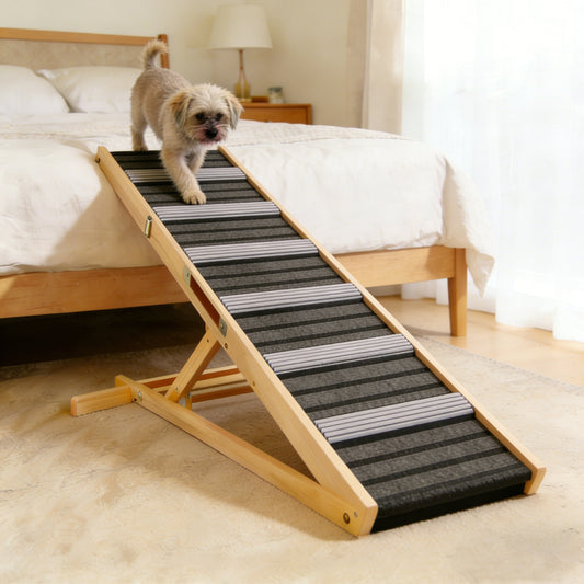 2026 Upgraded Dog Ramp for Couch with Adjustable Heights and Non-Slip Pads