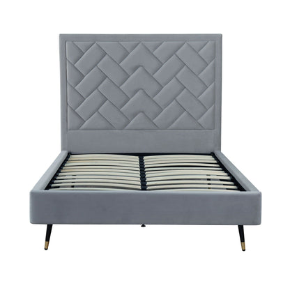 Crosby - Bed With Upholstered Headboard And Slats