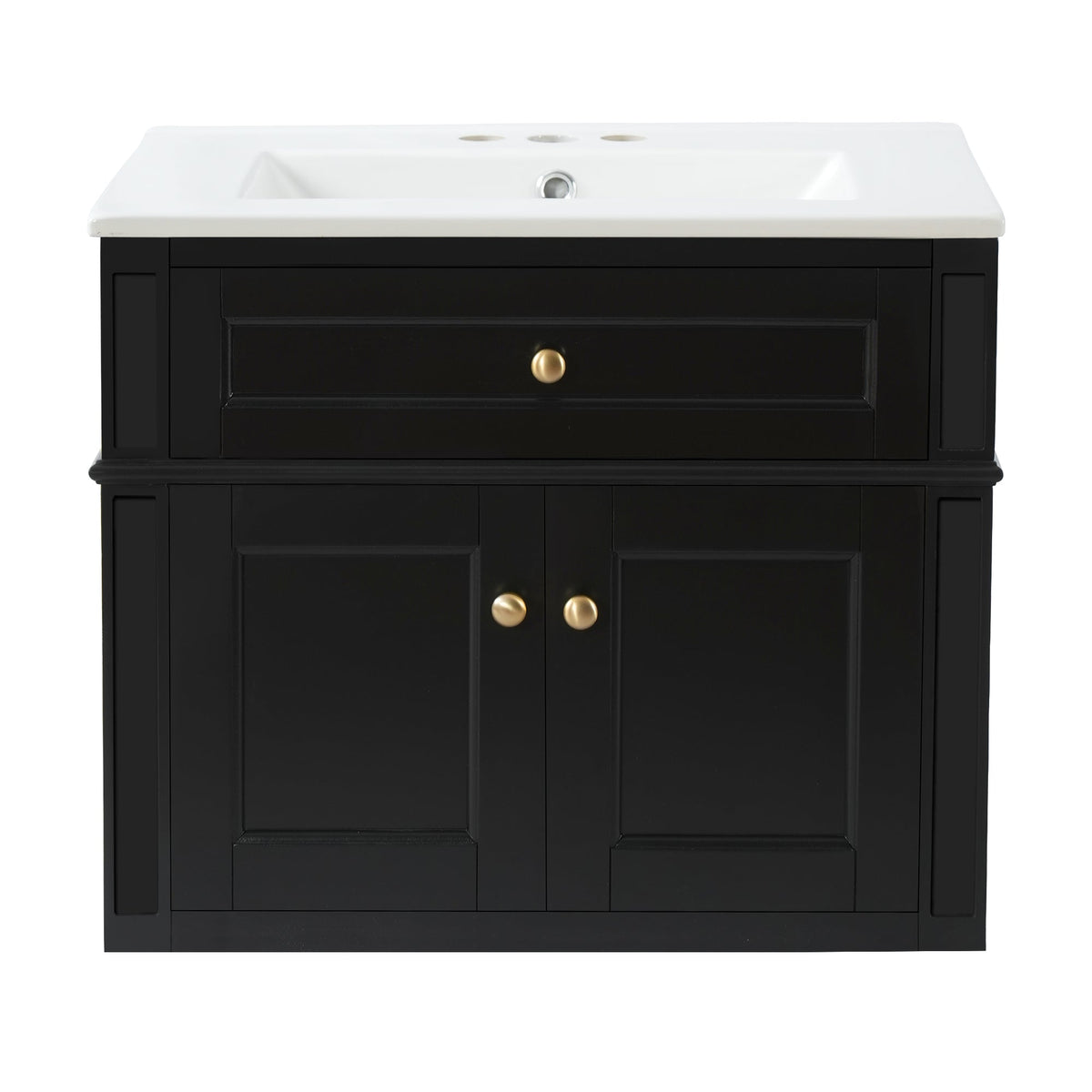 24" Wall Mounted Modern Bathroom Vanity