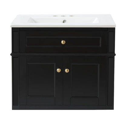 24" Wall Mounted Modern Bathroom Vanity