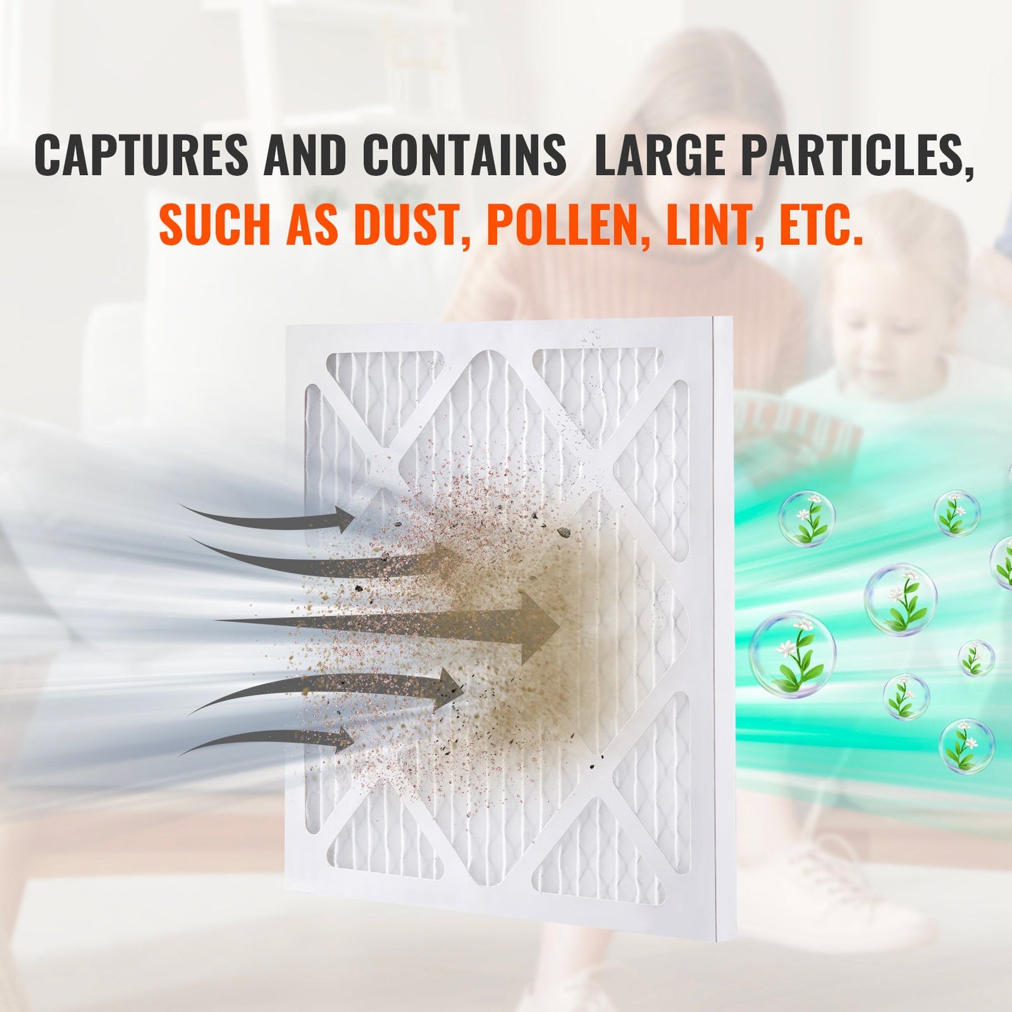 Protective Pre Filters, 5 Pack, 15.75'' x 15.75'' Air Filter Replacement