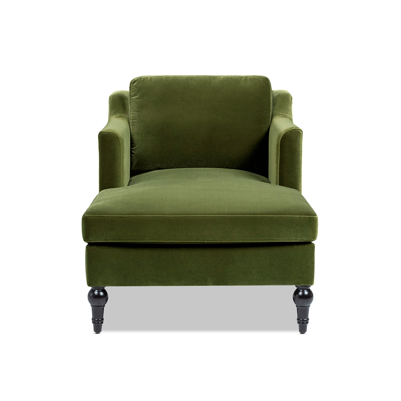 Josephine 60" Upholstered Chaise Lounge in Olive