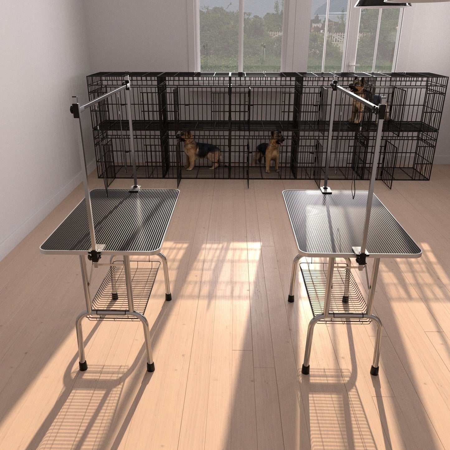 Large Grooming Table For Pet Dog And Cat With Adjustable Arm And Clamps Large Heavy Duty Animal Grooming Table