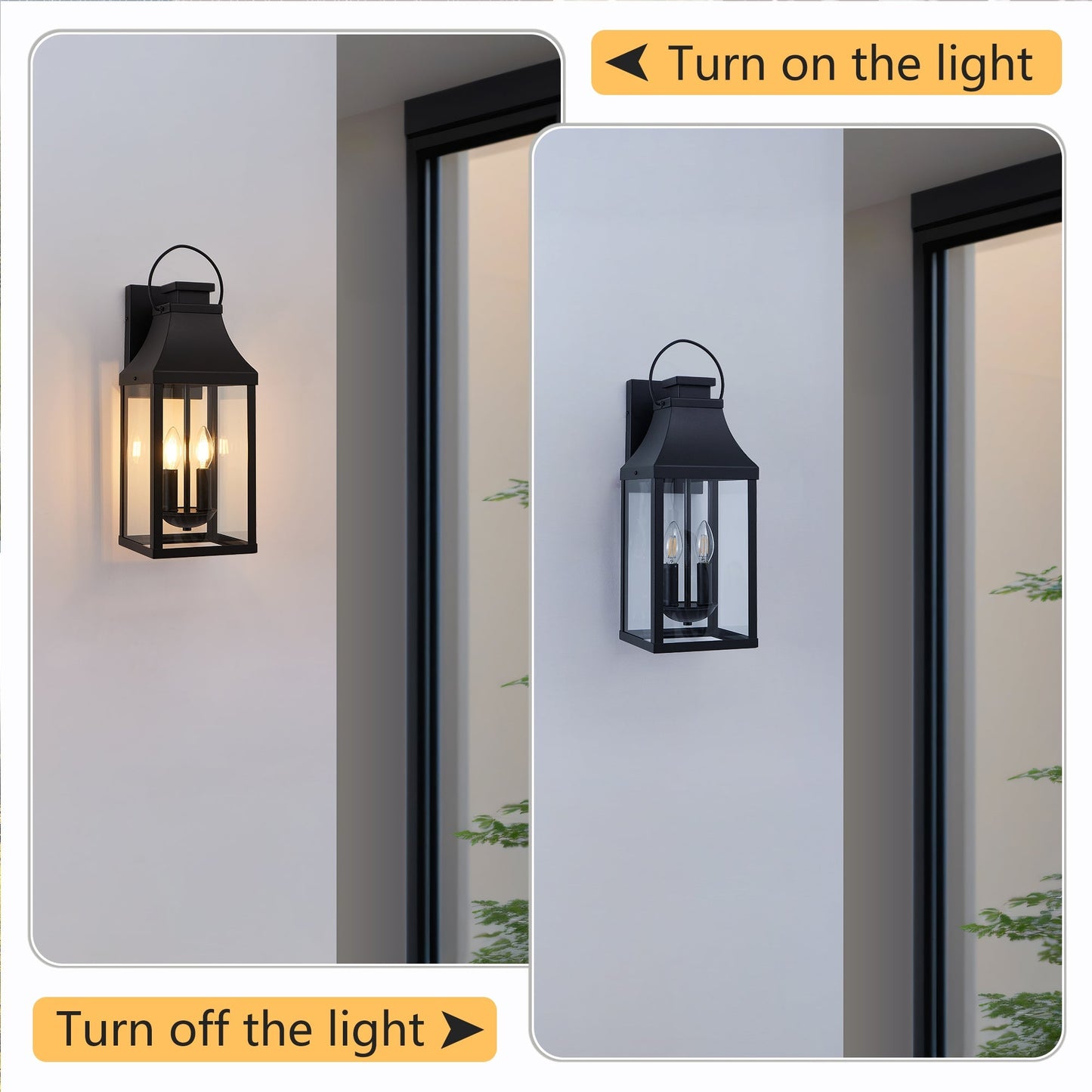 20" Outdoor Wall Light 2-Pack