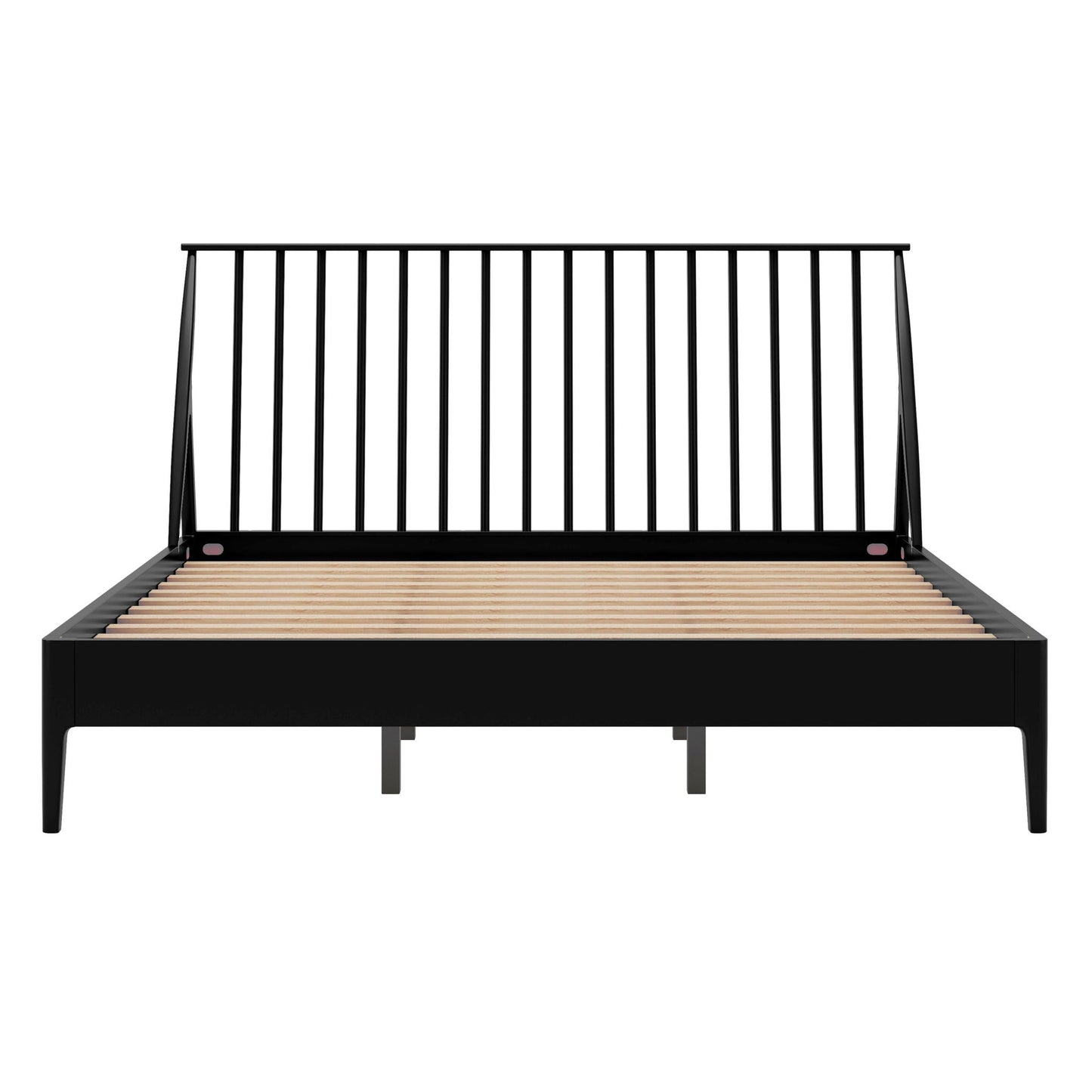 Bohemian Platform Bed With Tall Headboard