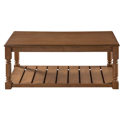 Vibe Haus Farmhouse Wooden Coffee Table