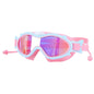 Kids Swim Goggles With Ear Plugs UV Protection Anti-Fog Leak Proof Wide View Pool Swimming Goggles For Youth Boys Girls Aged 3-16 Years Old Summer Bea