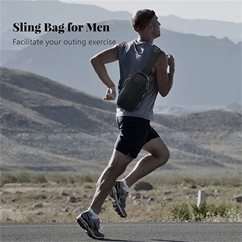 Men's Anti-theft Password Lock Chest Bag, Business Single-shoulder Crossbody Waist Bag, Portable Hand-held Small Bag, Logo Available Upon Request