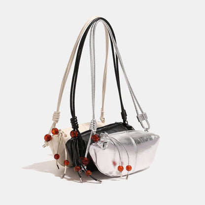 Small crossbody bag for women, metallic purse, armpit bag for women, fashion commuter shoulder crossbody bag