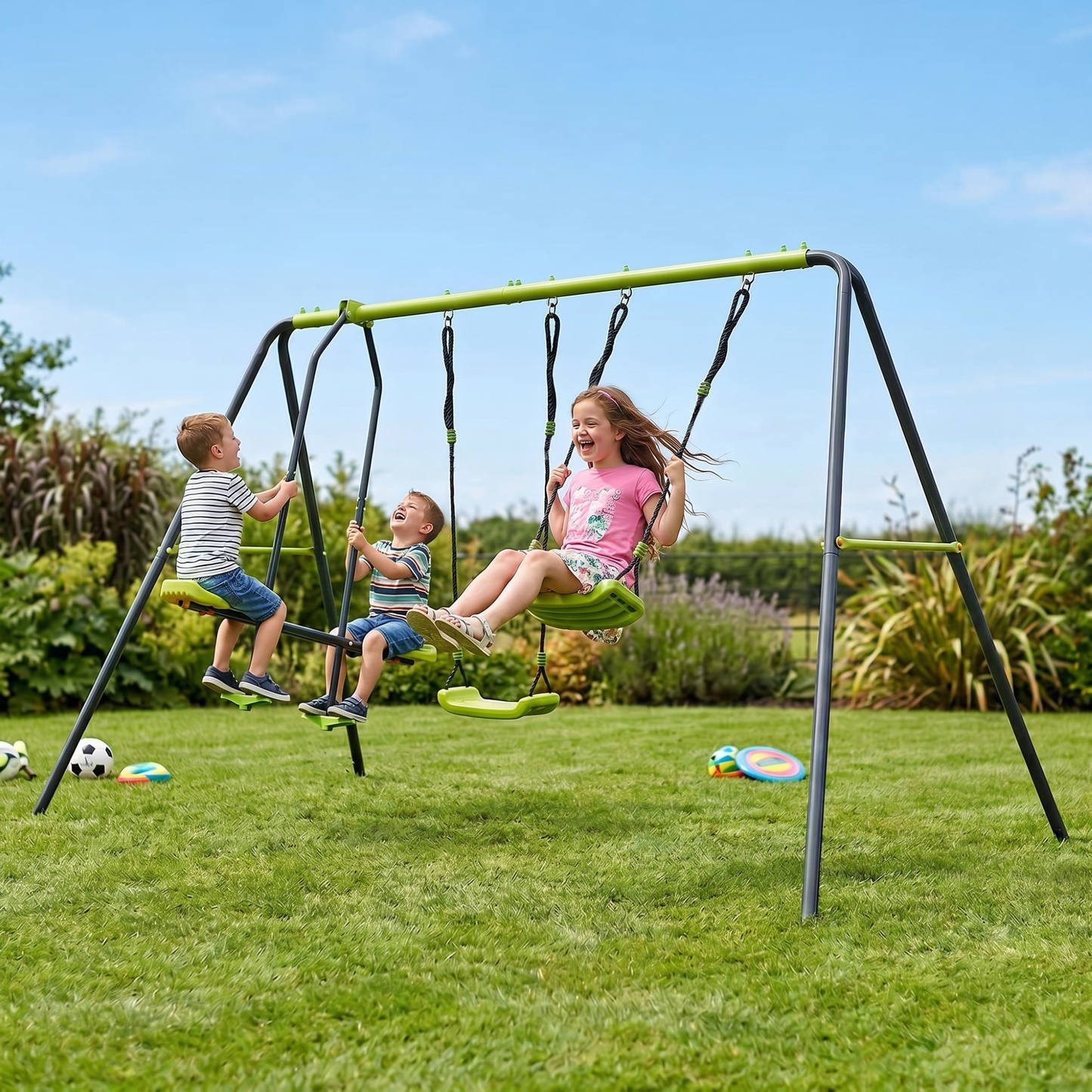 XNS081 Lime Swing Set