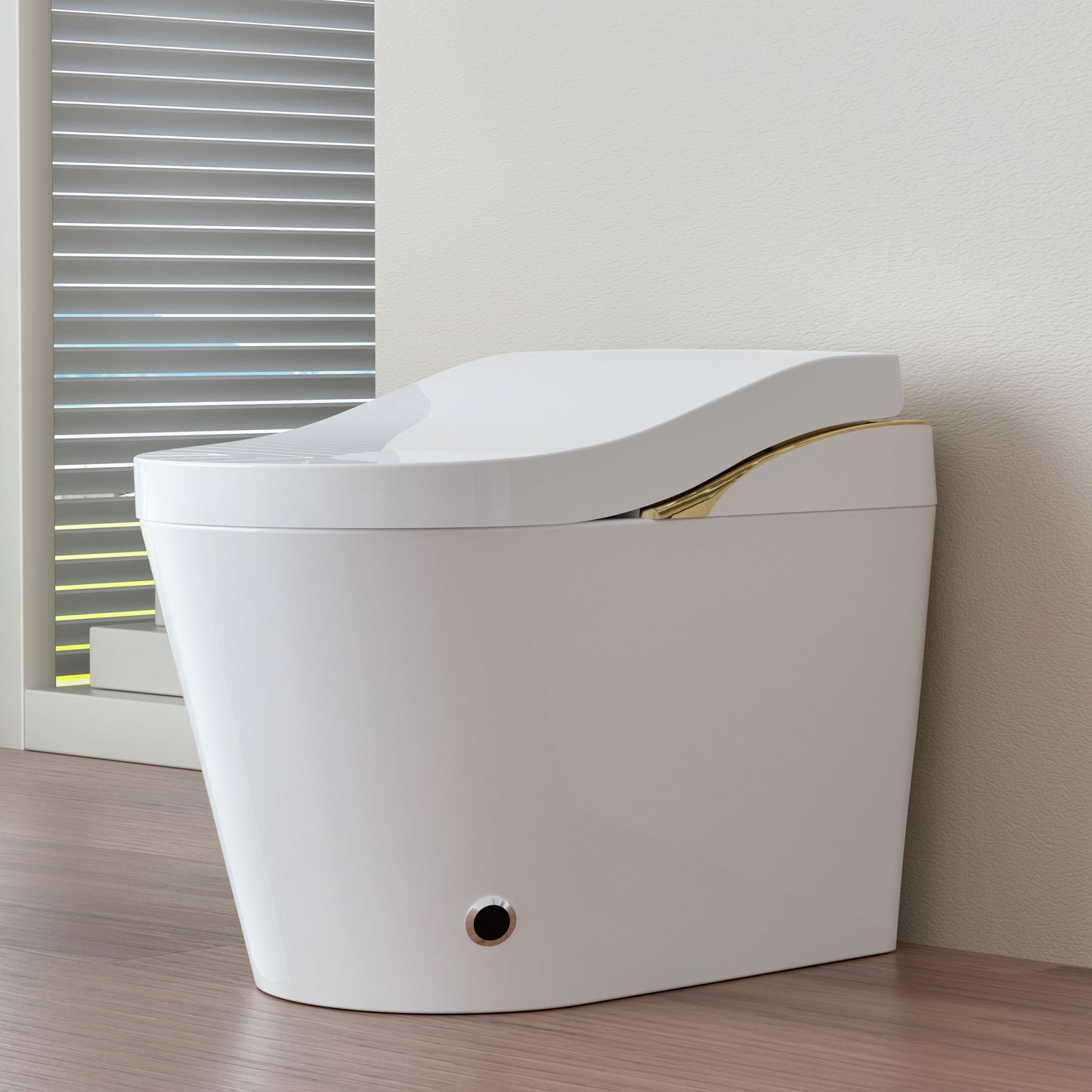 Modern Smart Toilet With Bidet, Auto Flush, Heated Seat, and More