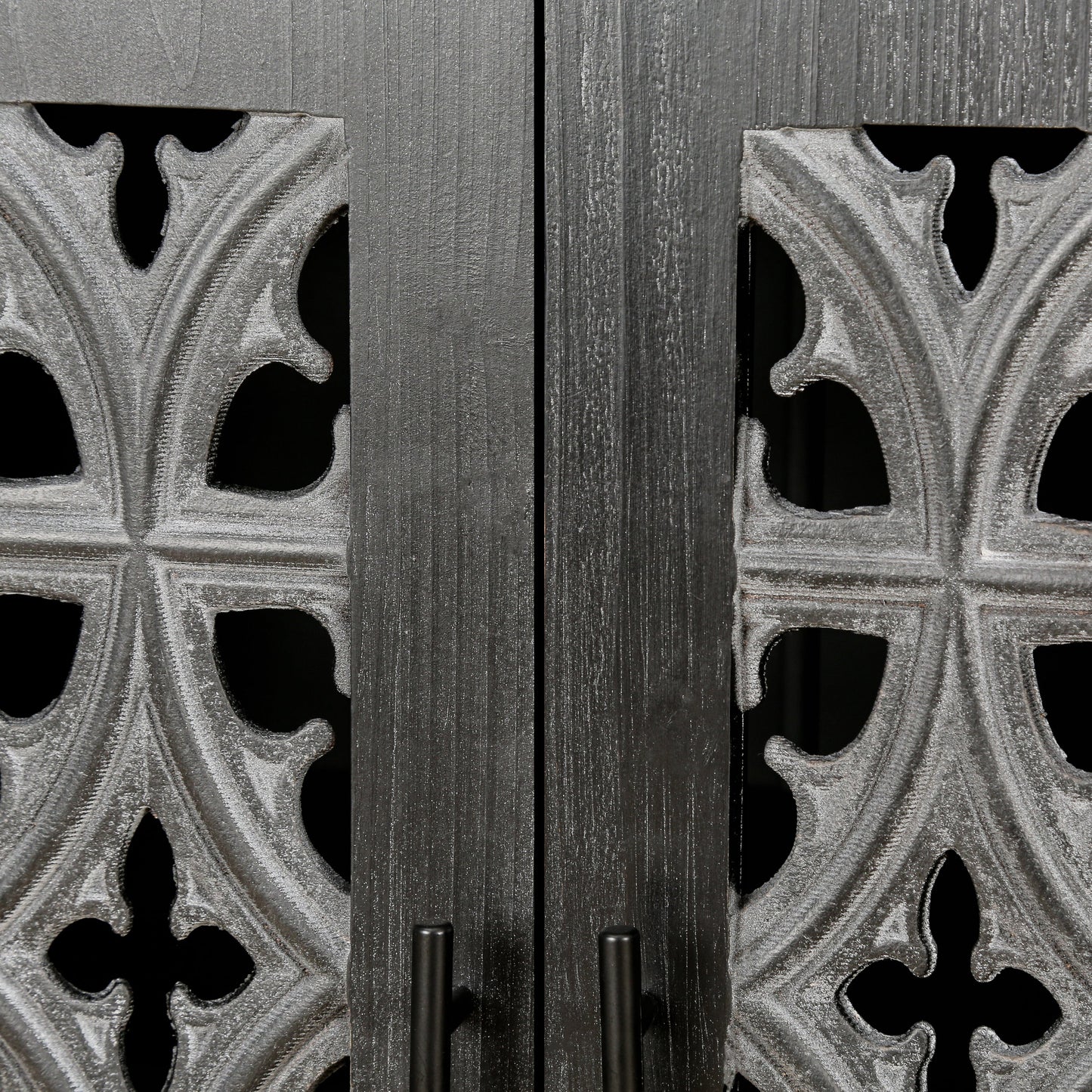 Hollow Four Door Antique Cabinet, American Country Style